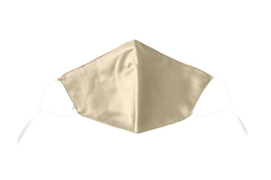 Silk Factory Svilena zaščitna maska higienska - 3 slojna - Creamy Gold