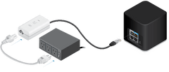 Ubiquiti AirCube ISP WiFi Router usmerjevalnik, 300 Mb/s, črn (ACB-ISP)