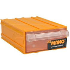 Zaparevrov Plastični organizator delavnice MANO K-10 (12x8,5x4cm), rumena barva