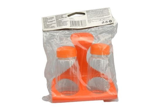 Zaparevrov Plastična slama z zrnci popra BANQUET Krožnik, oranžna (11x11cm)