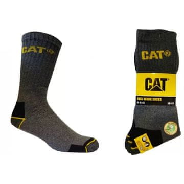 CAT moške delovne nogavice, sive, 41/45, 3 pari