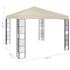 Greatstore Paviljon 3x3 m krem