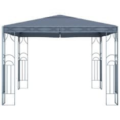 Vidaxl Paviljon z lučkami 300x300 cm antraciten