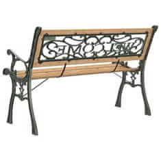 Vidaxl Vrtna klop 122 cm trden les jelke