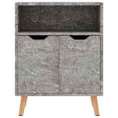 Greatstore Komoda betonsko siva 60x30x72 cm iverna plošča