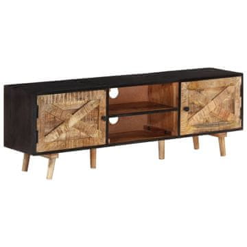 Vidaxl TV omarica 140x30x46 cm trden mangov les in les akacije
