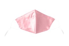Silk Factory Svilena zaščitna maska higienska - 3 slojna - Pearl Pink , standardna velikost (21x12cm)