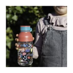 QUOKKA Kids, Plastična steklenica z zanko Flowers, 430ml, 40158