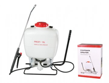 Razpršilnik PROFI Tlačni razpršilnik hrbtni kovinski nastavek 53cm 15l