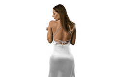 Silk Factory Svilena ženska spalna srajca - Ivory White , 38-40
