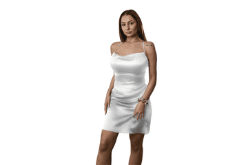 Silk Factory Svilena ženska spalna srajca - Ivory White