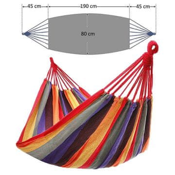 Pingos Viseča mreža, 280 × 80 cm