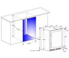Climadiff Vgradna vinska vitrina CBU51S2B