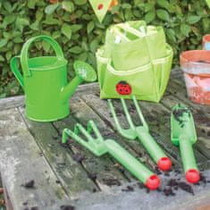 Bigjigs Toys Set vrtnega orodja iz plastike, zelene barve, 3 kosi