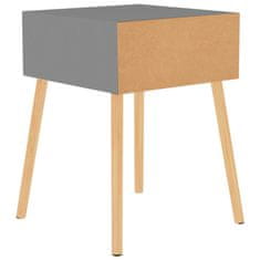 Greatstore Nočna omarica siva 40x40x56 cm iverna plošča