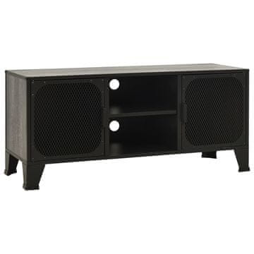 Vidaxl TV omarica siva 105x36x47 cm kovina in MDF