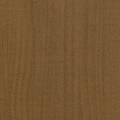 Vidaxl Vrtno cvetlično korito medeno rjavo 150x50x70 cm trdna borovina