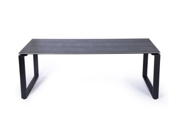 IWHOME Vrtna jedilna miza POSEIDON antracit za 8 oseb, aluminij/artwood
