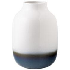 Villeroy & Boch Visoka modro-bela vaza iz kolekcije LAVE HOME