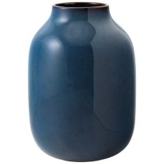 Villeroy & Boch Visoka modra vaza iz kolekcije LAVE HOME