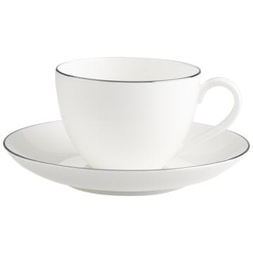 Villeroy & Boch Kavna skodelica s krožničkom iz kolekcije ANMUT PLATINUM