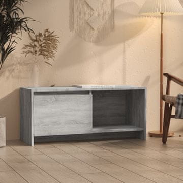 Vidaxl vidaXL TV omarica, siva, hrast sonoma, 90x35x40 cm