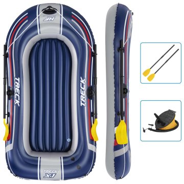 Vidaxl Hydro-Force Napihljiv čoln s tlačilko in vesli moder