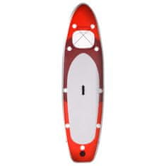 Greatstore Napihljiva SUP deska rdeče barve 330x76x10 cm