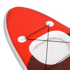 Vidaxl Napihljiva SUP deska rdeče barve 300x76x10 cm