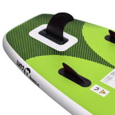 Vidaxl Napihljiva SUP deska zelene barve 360x81x10 cm