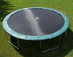 Aga SPORT PRO Trampolin 430 cm Temno zelena + zaščitna mreža + lestev + žep za čevlje