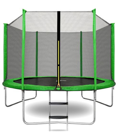 aGa SPORT TOP trampolin 305 cm svetlo zelena + zaščitna mreža + lestev