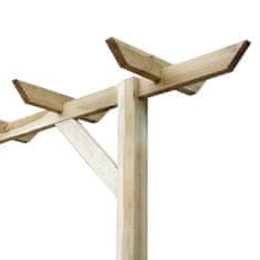 Vidaxl Vrtna pergola 200x40x205 cm lesena