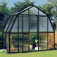 Vidaxl Rastlinjak z okvirjem antracit 3,3 m² aluminij