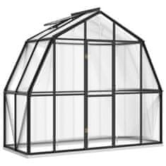 Vidaxl Rastlinjak z okvirjem antracit 3,3 m² aluminij