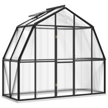 Vidaxl Rastlinjak z okvirjem antracit 3,3 m² aluminij