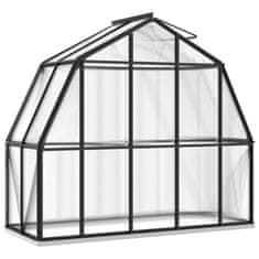 Vidaxl Rastlinjak z okvirjem antracit 3,3 m² aluminij
