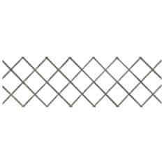 Vidaxl Mrežaste ograje 5 kosov siv trden les jelke 180x60 cm