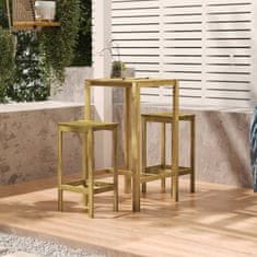 Vidaxl Barska miza 60x60x110 cm impregnirana borovina