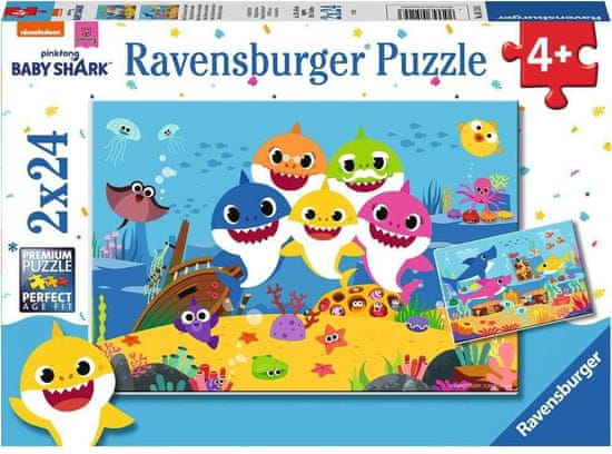 Ravensburger Puzzle Baby Shark 2x24 kosov