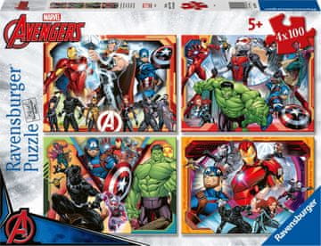 Ravensburger Puzzle Mighty Avengers 4x100 kosov