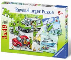 Ravensburger Puzzle Policija v akciji 3x49 kosov