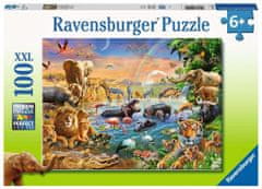 Ravensburger Puzzle Živali na napajališču XXL 100 kosov