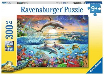 Ravensburger Puzzle Paradise of delphins XXL 300 kosov