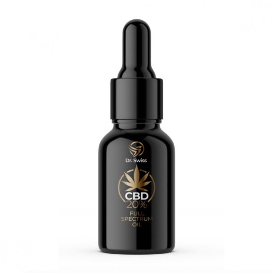 Dr.Swiss CBD konopné kapky 20%