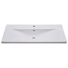 Vidaxl Vgradni umivalnik 101x39,5x18,5 cm keramičen bel