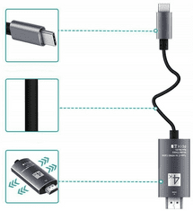 CO2 KABEL MHL USB TYPE C NA HDMI CO2-0111