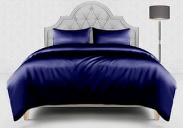 Silk Factory Svilena prevleka za odejo - Marine Blue