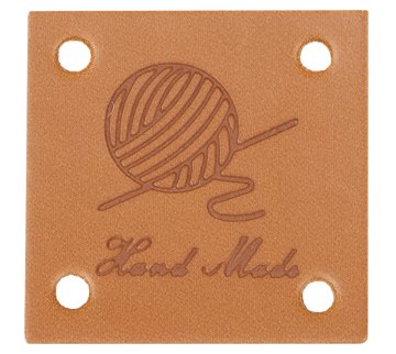 MaDe Obliž ročno izdelano usnje - 25x25 mm