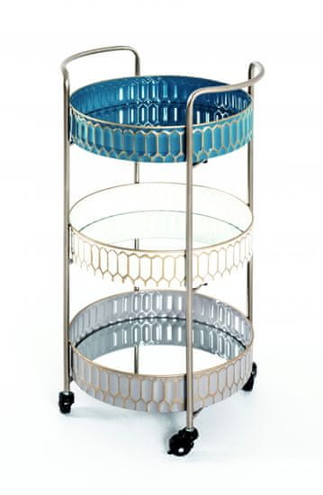 Mørtens Furniture Beatrisov servirni voziček, 77 cm, večbarven